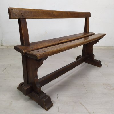 Vintage Rustic Oak Bench-EAD-1789920