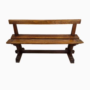 Vintage Rustic Oak Bench-EAD-1789920