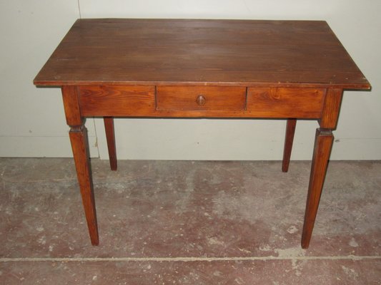 Vintage Rustic Wood Desktop Table-CDG-1140900