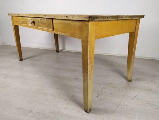 Vintage Rustic Wood Farmhouse Table-EAD-1020338