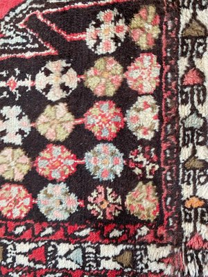 Vintage Rustic Wool Mazlaghan Rug, 1950s-YMM-1061730