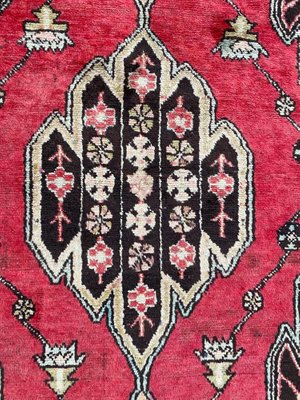 Vintage Rustic Wool Mazlaghan Rug, 1950s-YMM-1061730