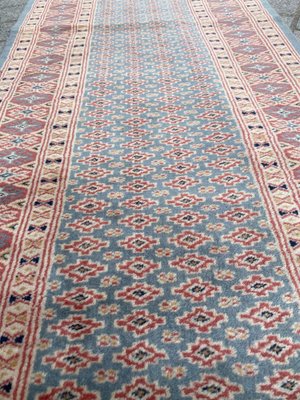 Vintage Rustic Wool Pakistani Runner, 1980s-YMM-1062101