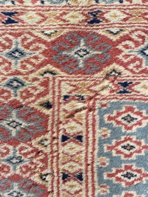 Vintage Rustic Wool Pakistani Runner, 1980s-YMM-1062101