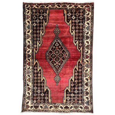 Vintage Rustic Wool Rug, 1950s-YMM-1062273