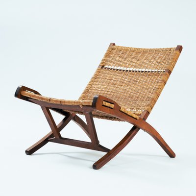 Vintage Safari Folding Chair in Teak-NQU-1767905