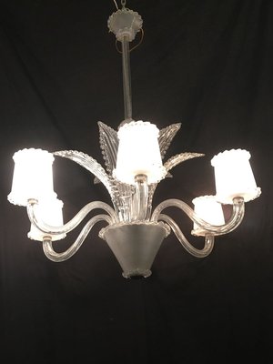 Vintage Satin Chandelier from Seguso-XQC-632459