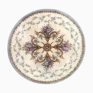 Vintage Savonnerie European Round Rug-YMM-1061627