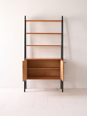 Vintage Scandinavian Bookcase in Teak Wood, 1960s-QWP-2035436