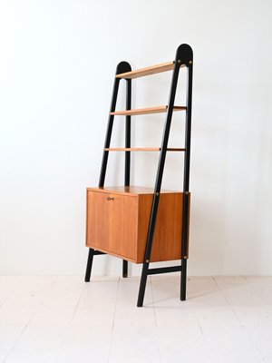 Vintage Scandinavian Bookcase in Teak Wood, 1960s-QWP-2035436