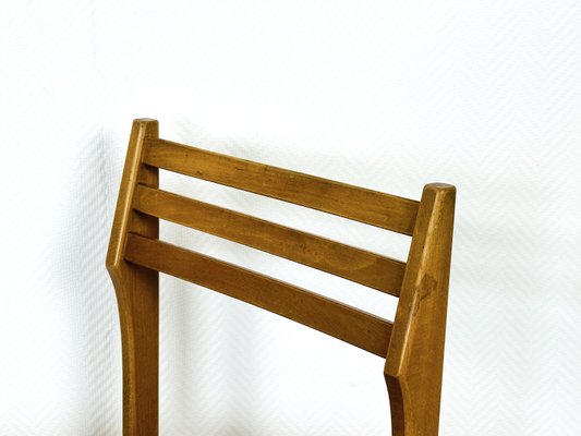 Vintage Scandinavian Chair in Teak and Leather, 1960s-PLK-2022796