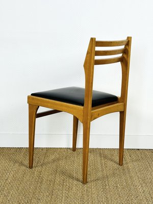 Vintage Scandinavian Chair in Teak and Leather, 1960s-PLK-2022796