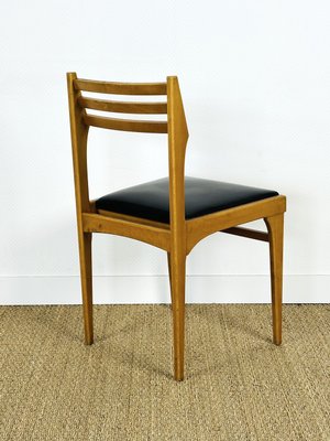 Vintage Scandinavian Chair in Teak and Leather, 1960s-PLK-2022796