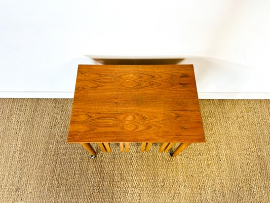 Vintage Scandinavian Coffee Table, 1960s, Set of 5-PLK-2020021