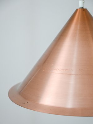 Vintage Scandinavian Copper Pendant Lamp, 1960s-QWP-2035870