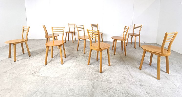 Vintage Scandinavian Dining Chairs, 1970s, Set of 10-IRH-1776877