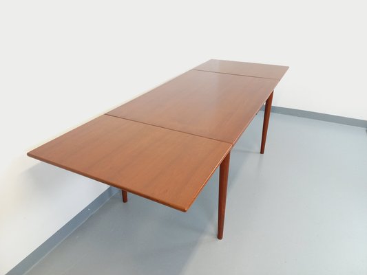 Vintage Scandinavian Dining Table in Teak with Extensions, 1960s-AHO-1805247