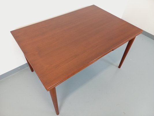 Vintage Scandinavian Dining Table in Teak with Extensions, 1960s-AHO-1805247