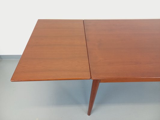 Vintage Scandinavian Dining Table in Teak with Extensions, 1960s-AHO-1805247