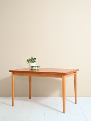 Vintage Scandinavian Extendable Table in Teak-QWP-1098428