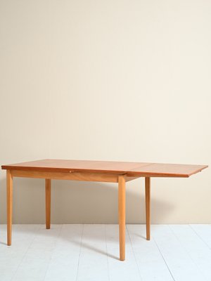 Vintage Scandinavian Extendable Table in Teak-QWP-1098428