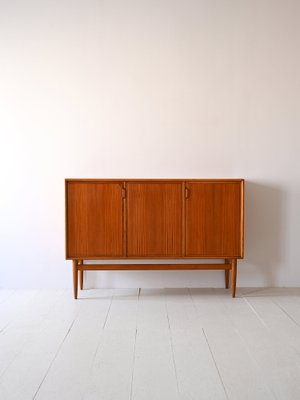 Vintage Scandinavian Highboard in Teak and Oak, 1960s-QWP-1782858