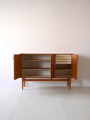 Vintage Scandinavian Highboard in Teak and Oak, 1960s-QWP-1782858