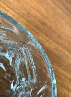 Vintage Scandinavian Ice Glass Vase, 1970s-UAH-1348010