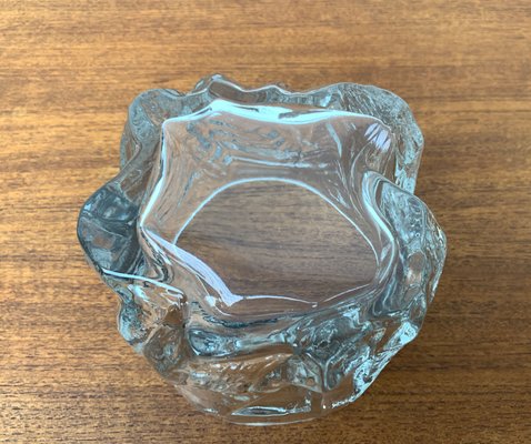 Vintage Scandinavian Ice Glass Vase, 1970s-UAH-1348010