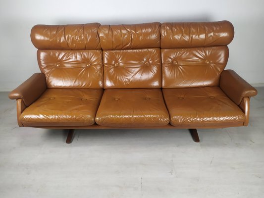 Vintage Scandinavian Leather Sofa-EAD-1060301