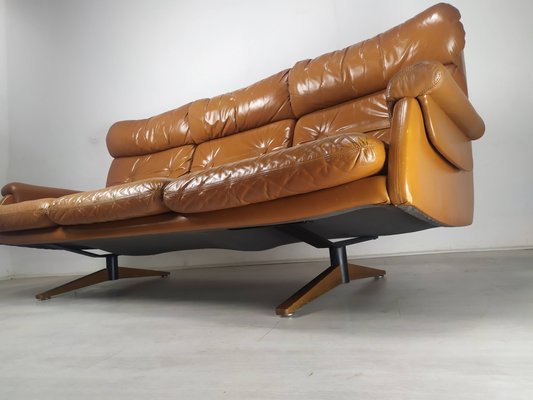 Vintage Scandinavian Leather Sofa-EAD-1060301