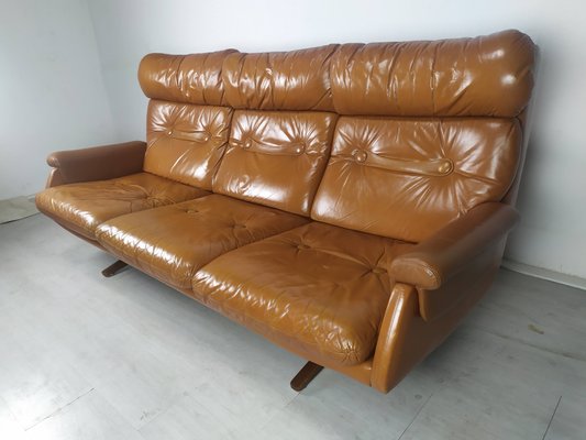 Vintage Scandinavian Leather Sofa-EAD-1060301