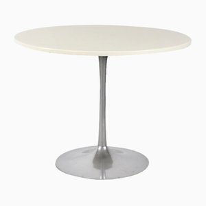 Vintage Scandinavian Mid-Century Modern Dining Table with Metal Tulip Leg, 1970s-ZAA-1166385