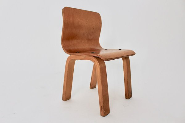 Vintage Scandinavian Modern Birch Plywood Children Chair, 1950s-NB-772628