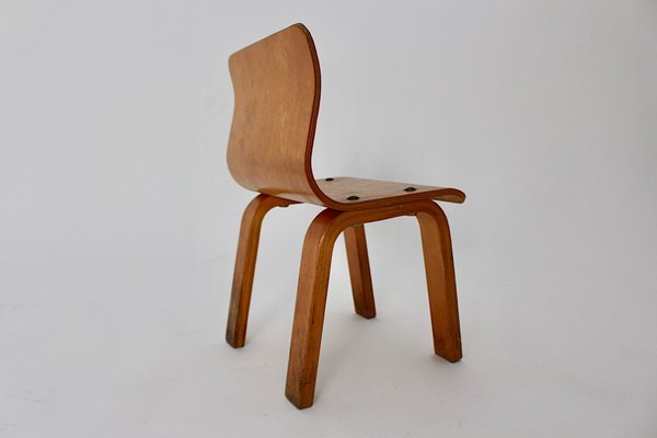 Vintage Scandinavian Modern Birch Plywood Children Chair, 1950s-NB-772628