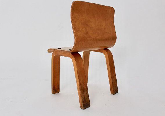 Vintage Scandinavian Modern Birch Plywood Children Chair, 1950s-NB-772628