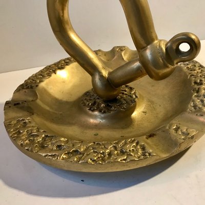 Vintage Scandinavian Nautical Bronze Cigar Ashtray, 1950s-LCR-894596