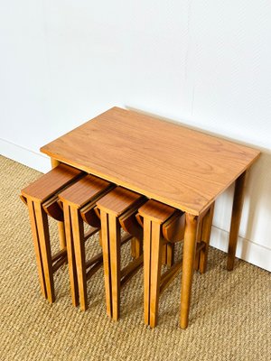 Vintage Scandinavian Nesting Tables, 1960, Set of 5-PLK-2018286