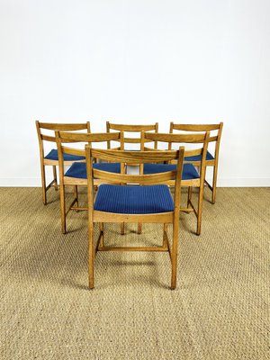 Vintage Scandinavian Oak Chairs, 1960, Set of 6-PLK-2022779