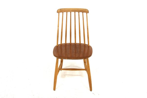 Vintage Scandinavian Pin Chairs, 1960, Set of 4-GEK-1743029