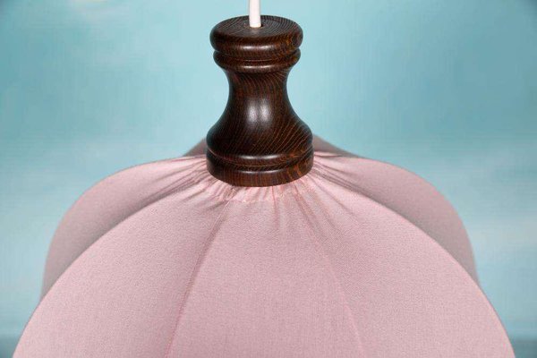 Vintage Scandinavian Pink Tulip Hanging Lamp-HGA-2032005