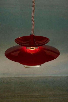 Vintage Scandinavian Scale Lamp in Red-HGA-2041703