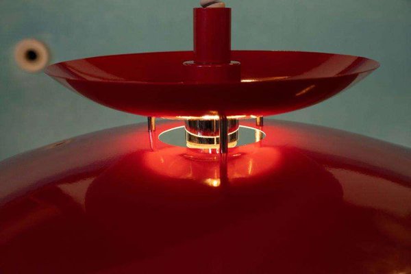 Vintage Scandinavian Scale Lamp in Red-HGA-2041703