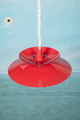 Vintage Scandinavian Scale Lamp in Red-HGA-2041703