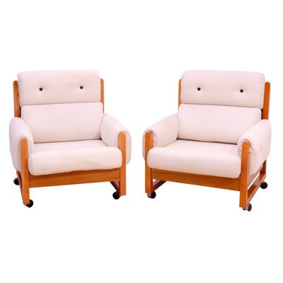 Vintage Scandinavian Style Armchairs, 1970, Set of 2-HXT-1817916