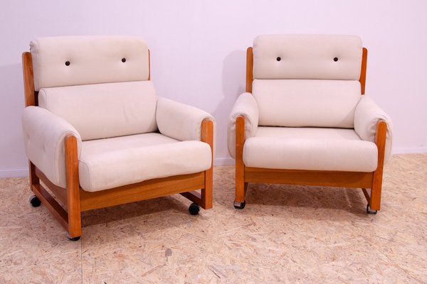 Vintage Scandinavian Style Armchairs, 1970, Set of 2-HXT-1817916