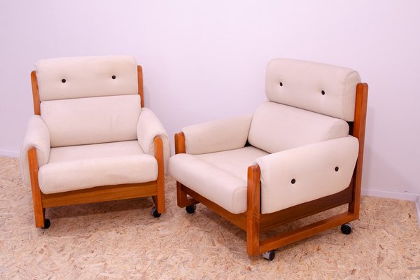 Vintage Scandinavian Style Armchairs, 1970, Set of 2-HXT-1817916