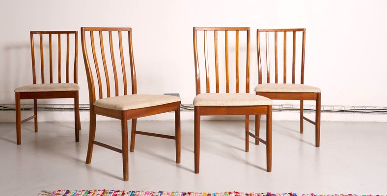 Vintage Scandinavian Style Dining Chairs from McIntosh, 1960s, Set of 4-XKX-2034865