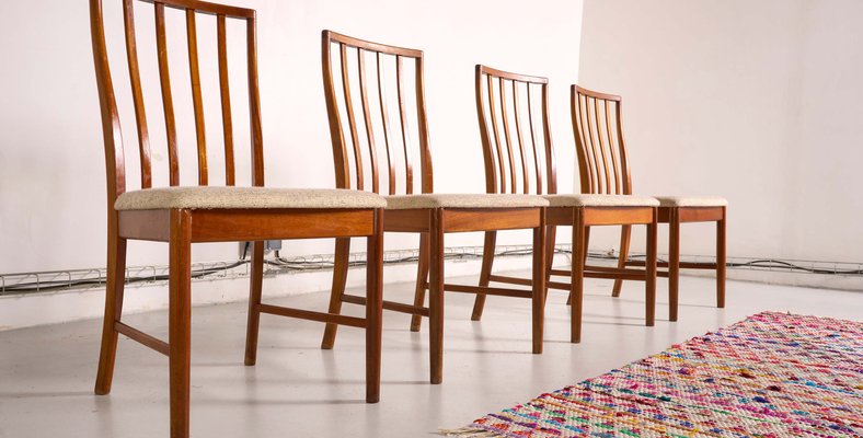 Vintage Scandinavian Style Dining Chairs from McIntosh, 1960s, Set of 4-XKX-2034865