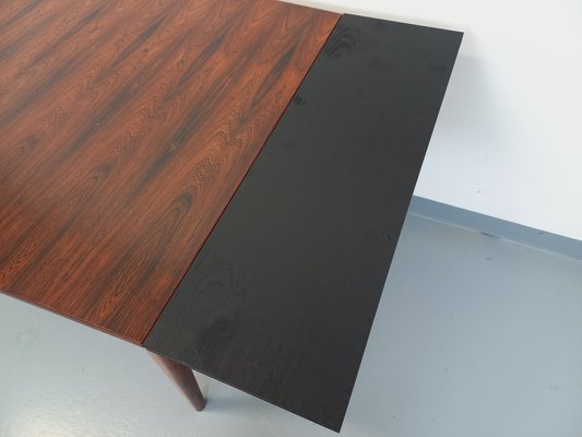 Vintage Scandinavian Style Dining Table in Rosewood with Extensions, 1960s-AHO-1805959